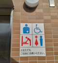 新田緑道公衆トイレ(1F)のオムツ替え台情報