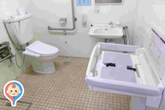 前橋市清里公民館のオムツ替え台情報