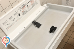 蓮華寺池公園 第一駐車場 公衆トイレのオムツ替え台情報