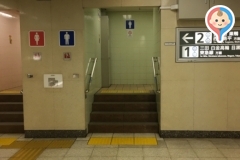 都営三田線 芝公園駅(A3,A4方面改札内)のオムツ替え台情報