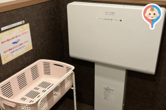 わたべ耳鼻咽喉科のオムツ替え台情報