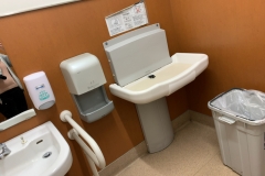 ファッションセンターしまむら　新生店(カネスエの多目的トイレ内)のオムツ替え台情報