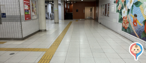 横堤駅（改札内）のオムツ替え台情報