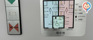 川越駅東口駅前交通広場公衆トイレ(1F)のオムツ替え台情報