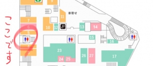 新宿センタービル(B1F 多目的トイレ)のオムツ替え台情報