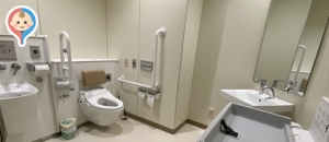 茅ヶ崎市総合体育館(1階みんなのトイレ)のオムツ替え台情報