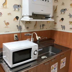 電子レンジ、お湯有り