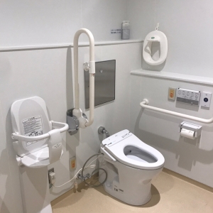 ベビーキープ（チェア）の他、子供用の便座も設置してありました。