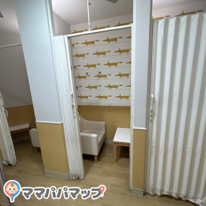 女性専用の授乳室が3つあります。