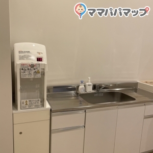 シンクにはハンドソープとアルコール消毒があります