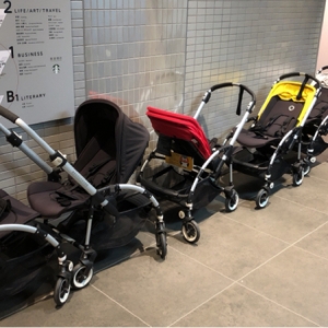 貸出用ベビーカーは5台もありました。