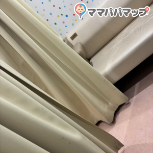 パーテーションは撤去されていました