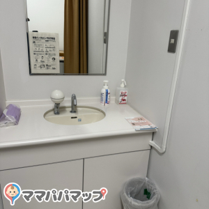 授乳室の中にある洗面台