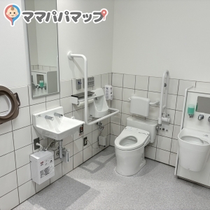 食の駅多目的トイレ(ぐっと山形間通路)(1F)のオムツ替え台情報 画像3