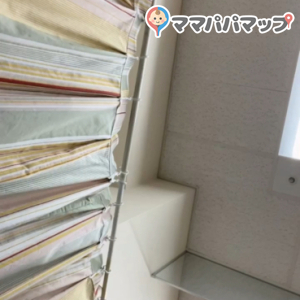 座った正面の上