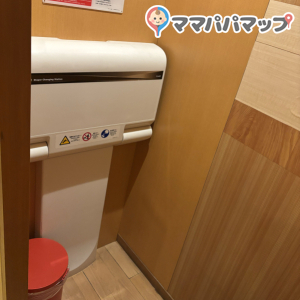 オムツ台と同じくらいの横幅スペース