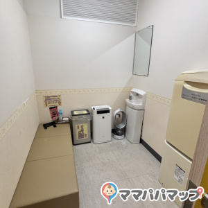 ベビーカーのまま入れてゆっくりできます