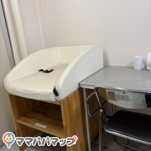 駅長室の中にありました！駅員さんに声をかけると笑顔で対応してくださり、とても良かったです。オムツようゴミ箱もありました！