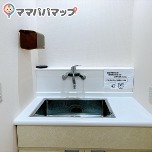 シンクあり。ハンドタオルや石鹸などはありません。