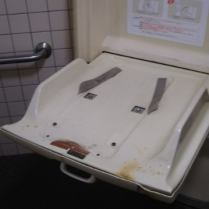 真岡駅(1F 東口駅舎内多機能トイレ)の授乳室・おむつ替え台の写真(4枚目)