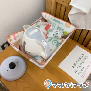 お湯はポットではなくティファールに変更されていました。