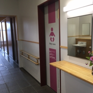 女子トイレの中にあります