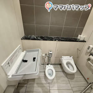 ピオレ姫路2Fトイレ(2F)のオムツ替え台情報 画像1