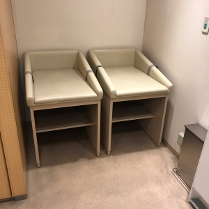 オムツ替え台2台 ゴミ箱あり 袋ないので持参必須