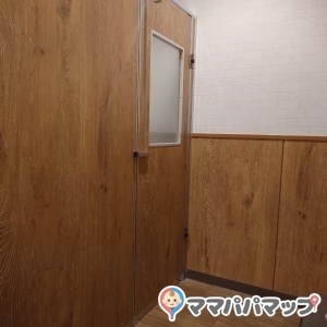 鍵付きの個室で安心です