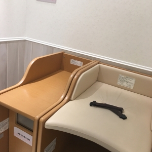 ベビーカーを置くスペースがあります