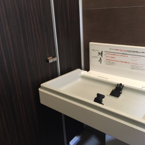 オムツ台の横のトイレに人が入ってないかだけ注意が必要です