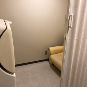 半分仕切りがありました