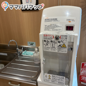 フードコート奥に調乳用のお湯がありました！！