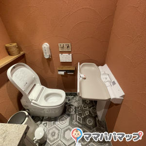 縦に置いてオムツ替えができます。