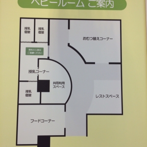 授乳室入口の説明