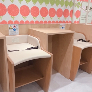 オムツ台×3、ベビーカーを広げたまま置けます
