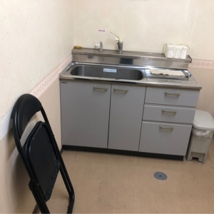 シンクと授乳用の椅子