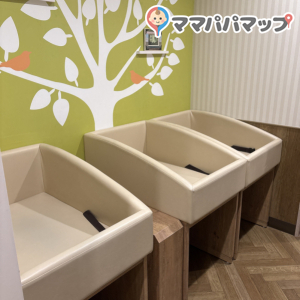 オムツ替え台は3台ありました