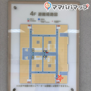 案内図に授乳室の記載がありません。現時点(2025.11)での追加記載した案内図です。