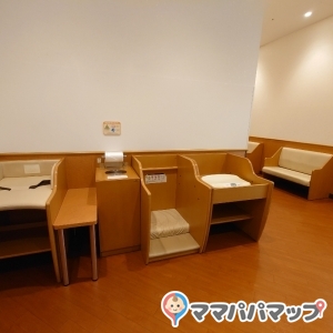 広々スペースでベビーカー移動もしやすい