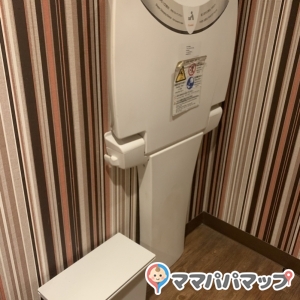 女性トイレ内にオムツ台ありました。