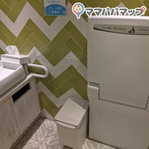 男女共用トイレ内です。