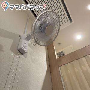 扇風機ついてる〜