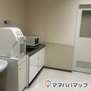 電子レンジ、調乳用のお湯、手洗い