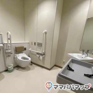 茅ヶ崎市総合体育館(1階みんなのトイレ)のオムツ替え台情報 画像1