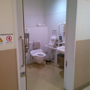 ヨークマート小豆沢店内 多機能トイレのオムツ替え台情報 画像2