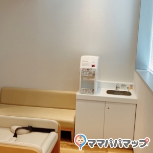 ミルク用のお湯や洗い場あり